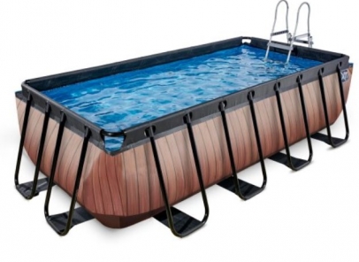 zwembad 400x200-122cm wood-Zf